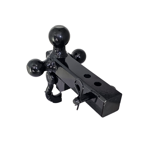 Patriot Hitches 4-Way 3-Ball Mount for 2" Hitches - The Captain - 30K - Black Gloss Accent (Black Gloss)