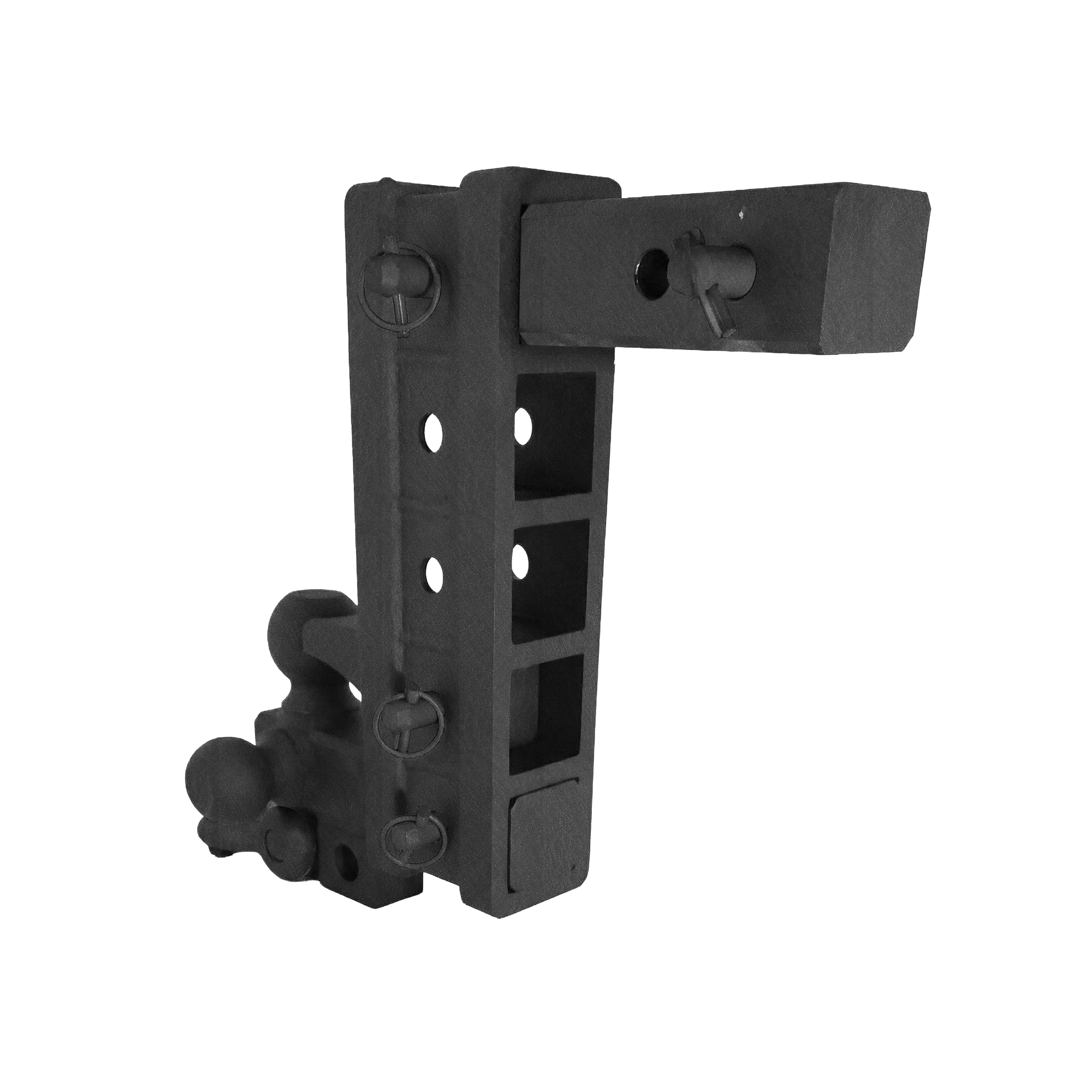 The Patriot - 10-Way+ 3-Ball Mount w/ Adjustable Stacked Receivers - 2" Hitch – 30K – Texture Accent