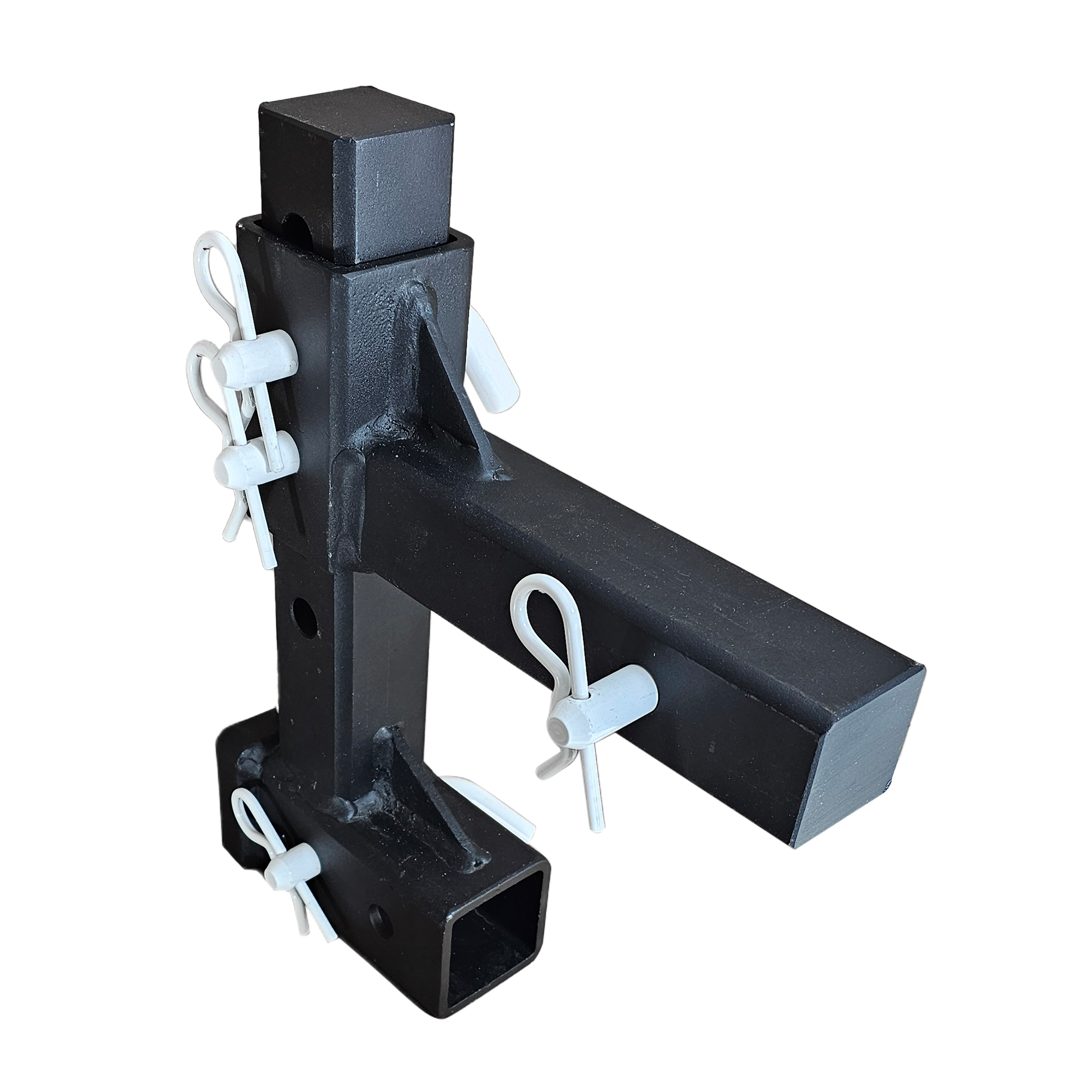 The General Heavy Duty - 2" Adjustable Drop Hitch Adapter - 11" Rise/Drop - 10K - White Accent