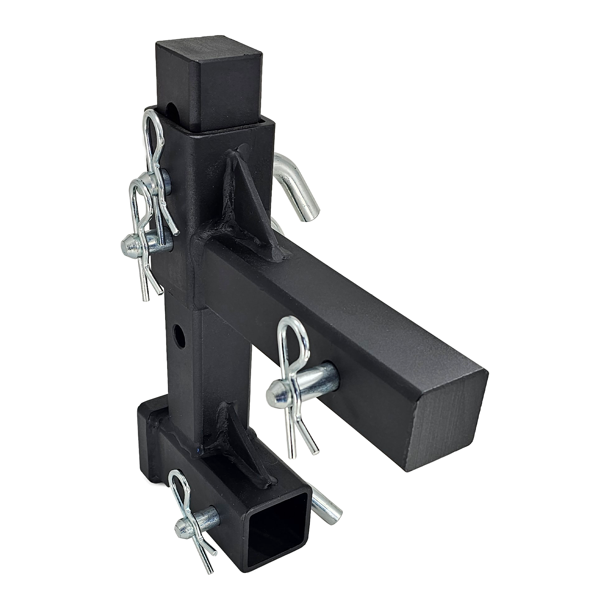 The General Heavy Duty - 2" Adjustable Drop Hitch Adapter - 11" Rise/Drop - 10K - Silver Accent
