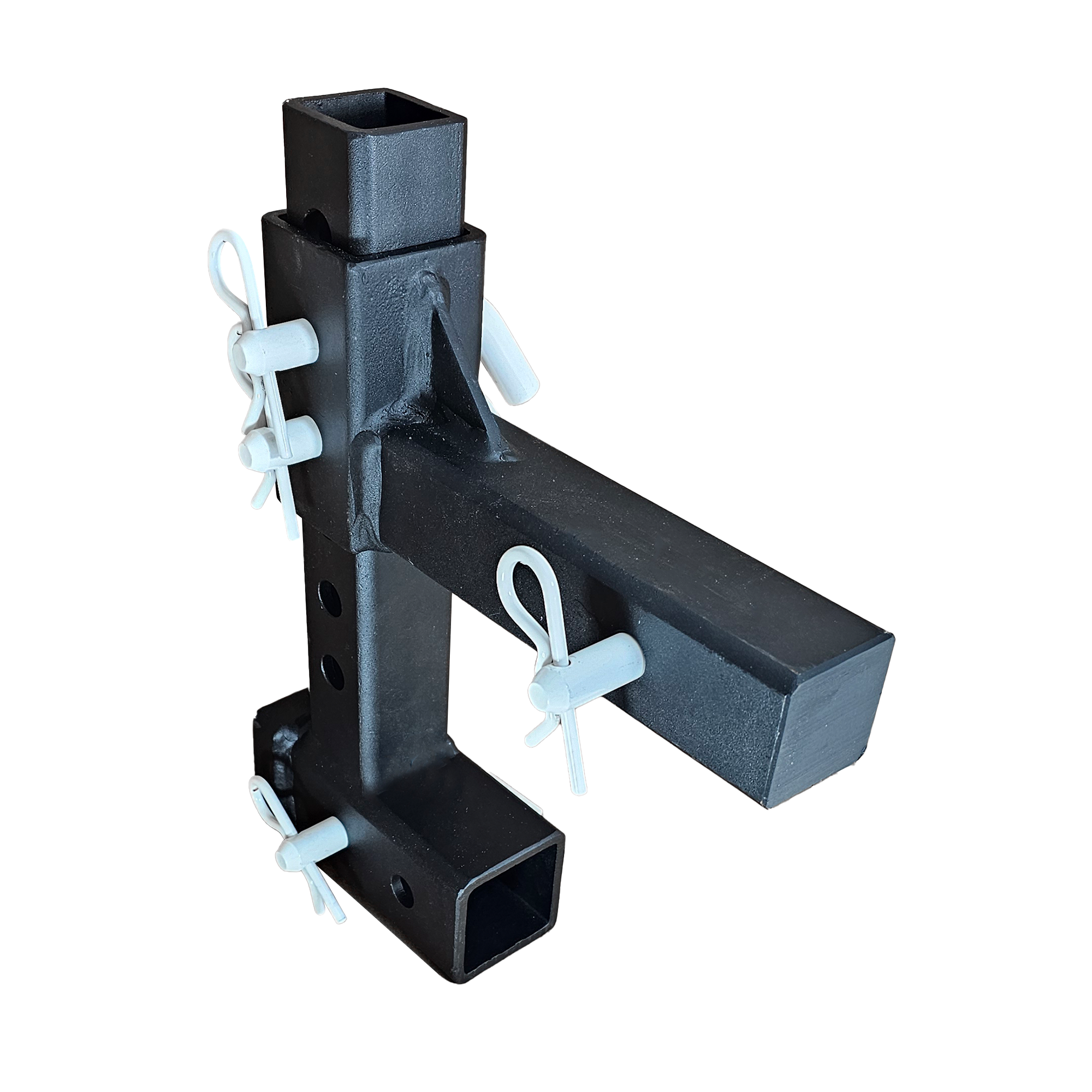 The General Normal Duty - 2" Adjustable Drop Hitch Adapter - 11" Rise/Drop - 7K - White Accent