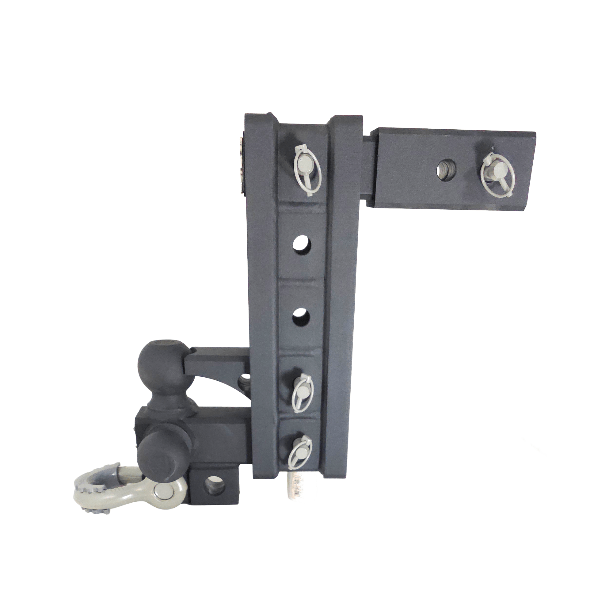 The Patriot - 10-Way+ 3-Ball Mount w/ Adjustable Stacked Receivers – 2-1/2" Hitch – 30K – Ceramic Gray Accent