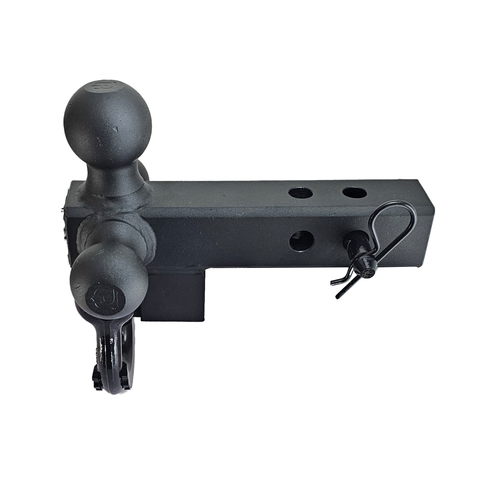 Patriot Hitches 4-Way 3-Ball Mount for 2" Hitches - The Captain - 30K - Black Gloss Accent