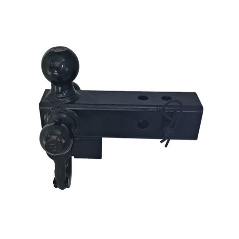 Patriot Hitches 4-Way 3-Ball Mount for 2-1/2" Hitches - The Captain - 30K - Black Texture Accent (Black Gloss)