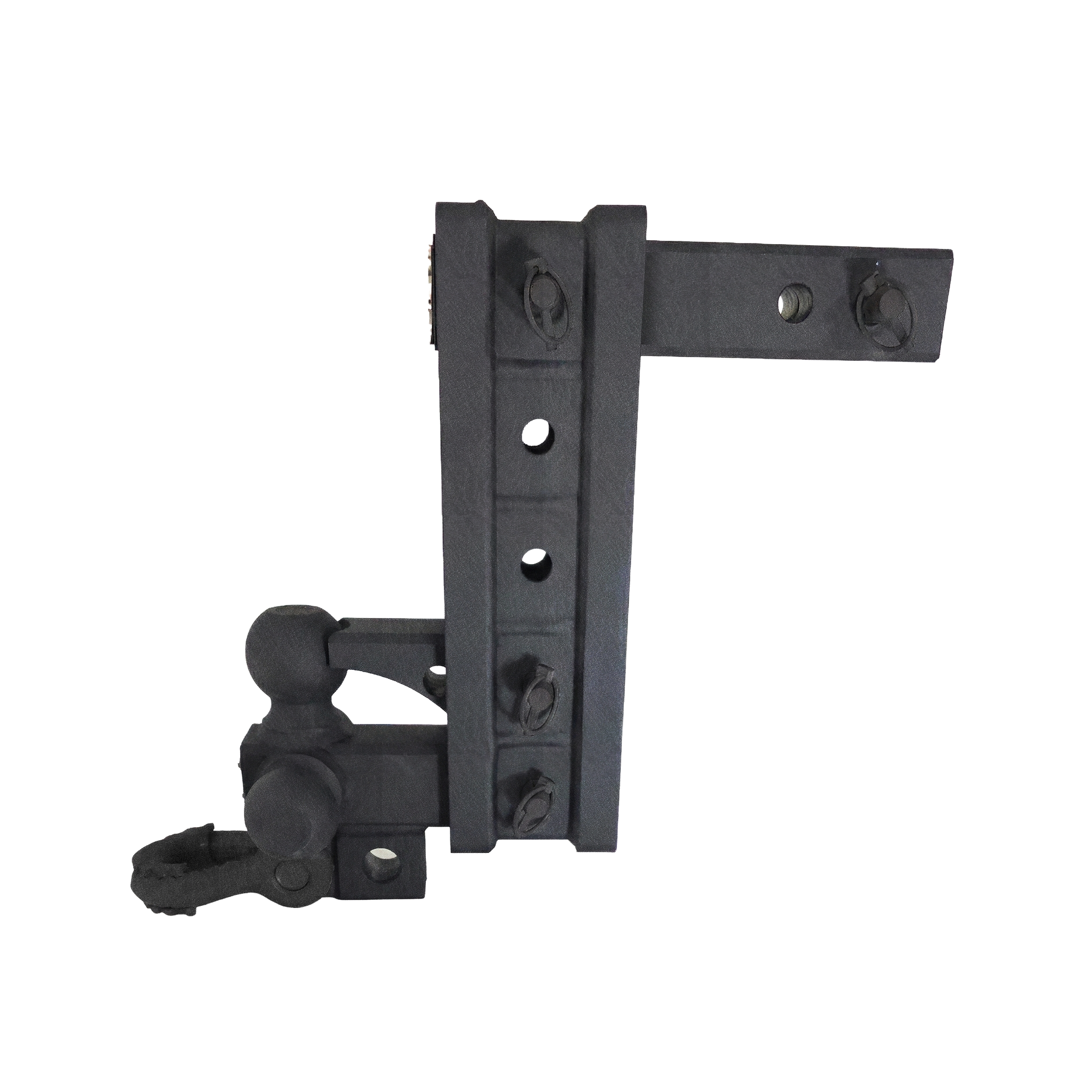 The Patriot - 10-Way+ 3-Ball Mount w/ Adjustable Stacked Receivers - 2" Hitch – 30K – Texture Accent