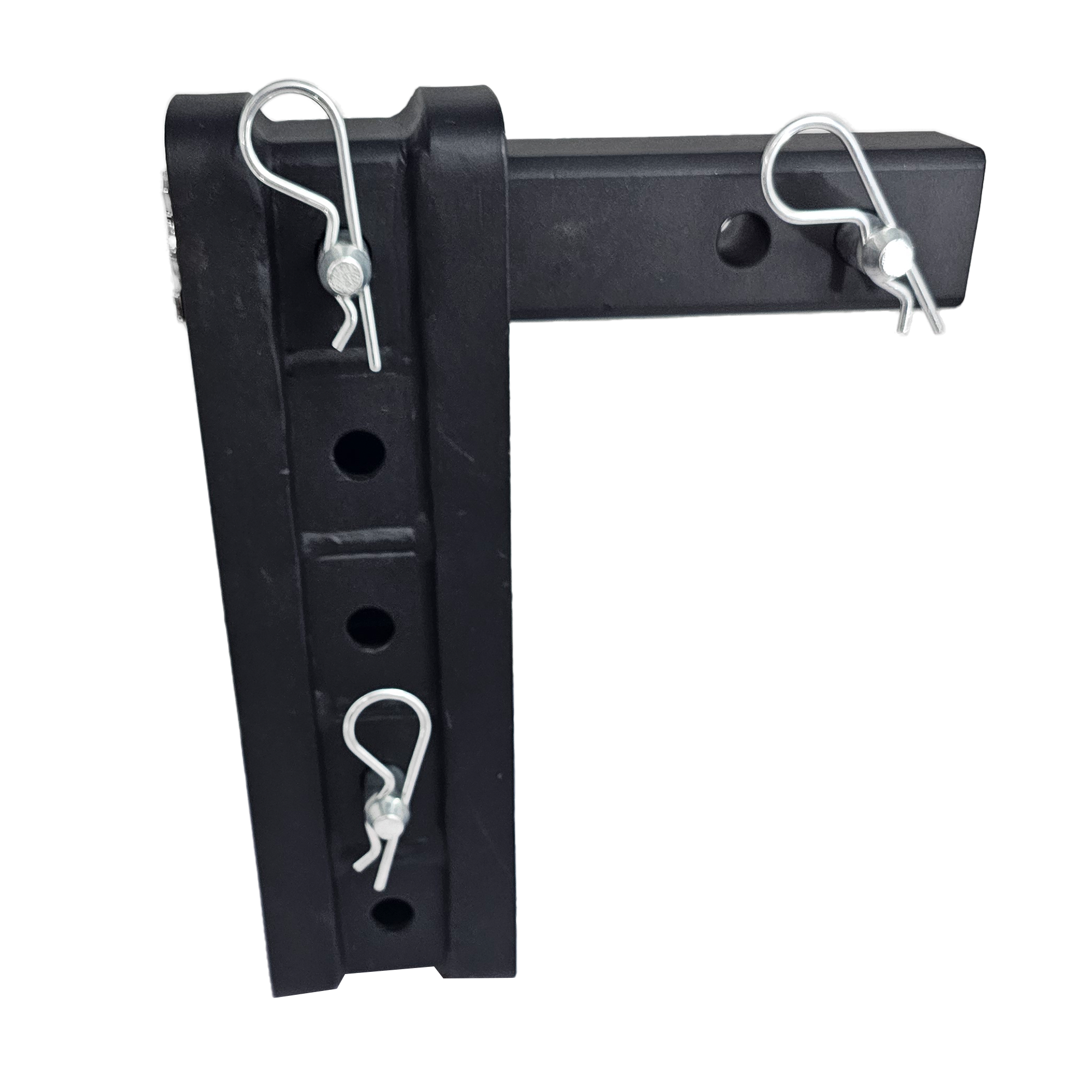 The Major - Patriot Hitches Adjustable Drop/Rise Hitch Stacked Receivers for 2" Hitches - 10" Drop/Rise – 30k - Silver Accent