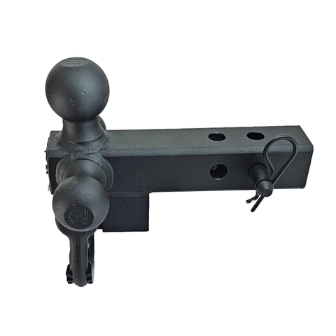 Patriot Hitches 4-Way 3-Ball Mount for 2" Hitches - The Captain - 30K - Black Texture Accent