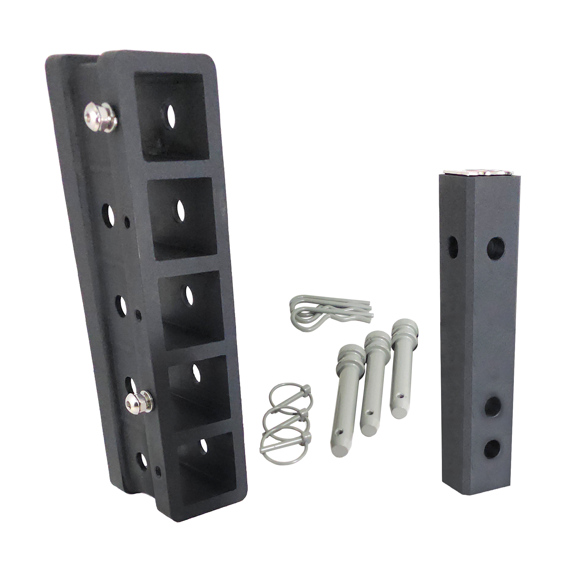 The Major - Patriot Hitches Adjustable Drop/Rise Hitch Stacked Receivers for 2" Hitches - 10" Drop/Rise – 30K - Ceramic Gray Accent