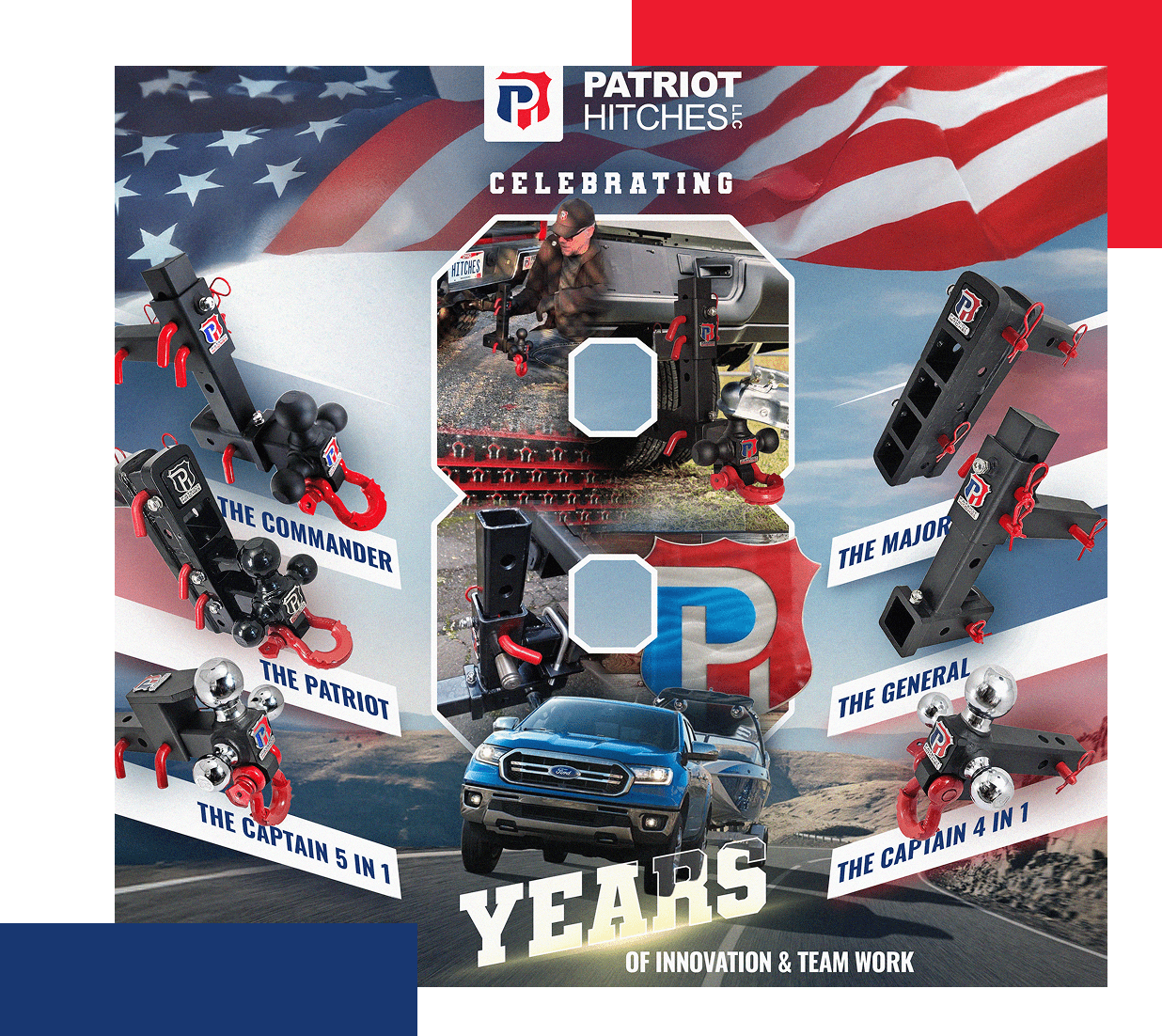 Patriot Hitches adjustable trailer hitch solutions for trucks and towing