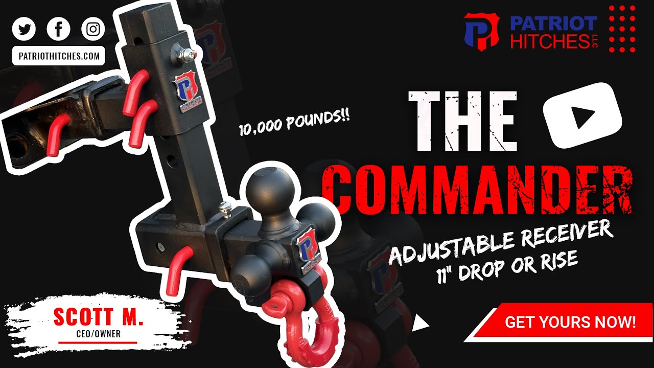 the commander - adjustable receiver hitch