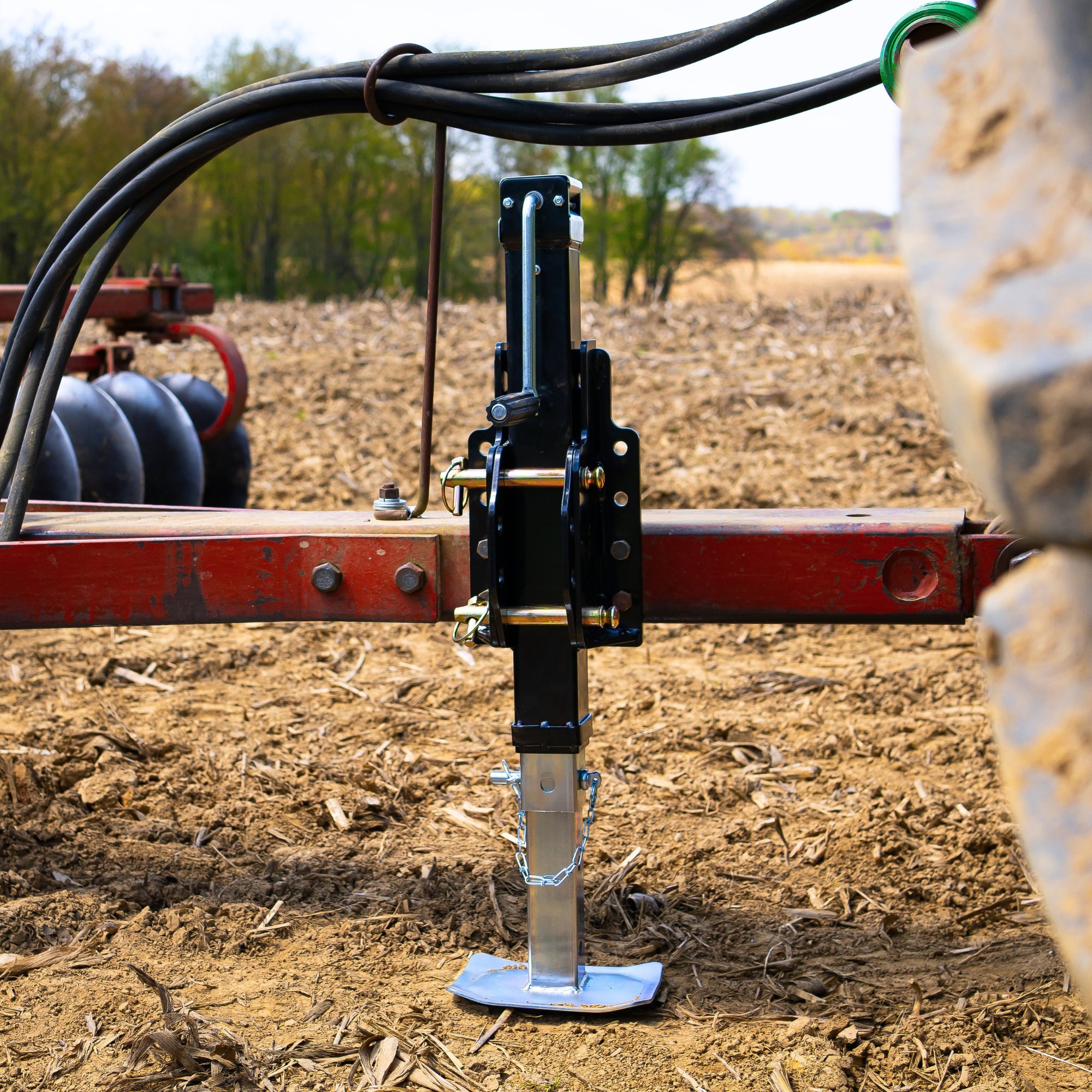 Patriot Hitches 8000lb Heavy Duty Trailer & Equipment Jack, Universal Direct Weld or Bolt On Mounting Plate, EDGE-1001