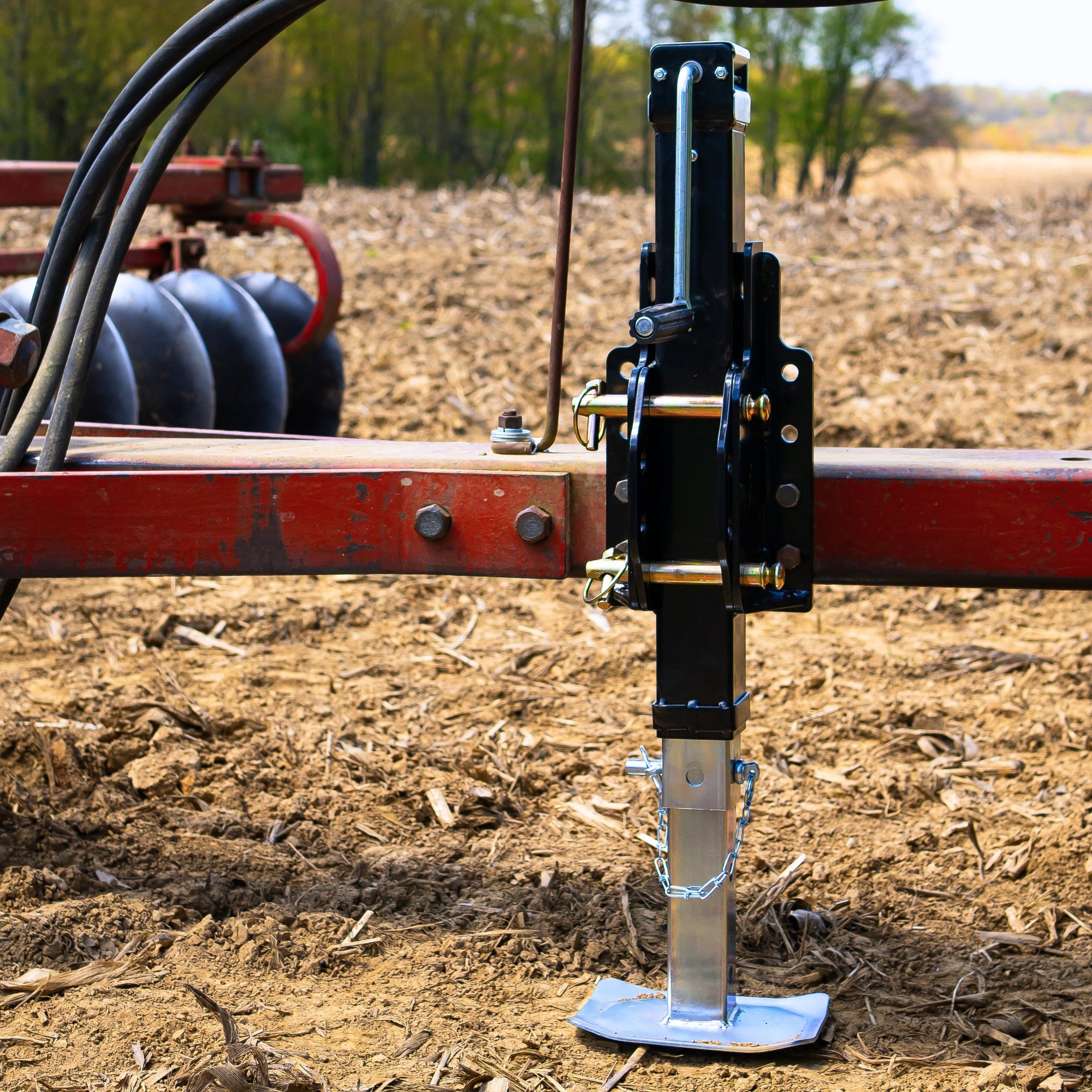 Patriot Hitches 8000lb Heavy Duty Trailer & Equipment Jack, Universal Direct Weld or Bolt On Mounting Plate, EDGE-1001