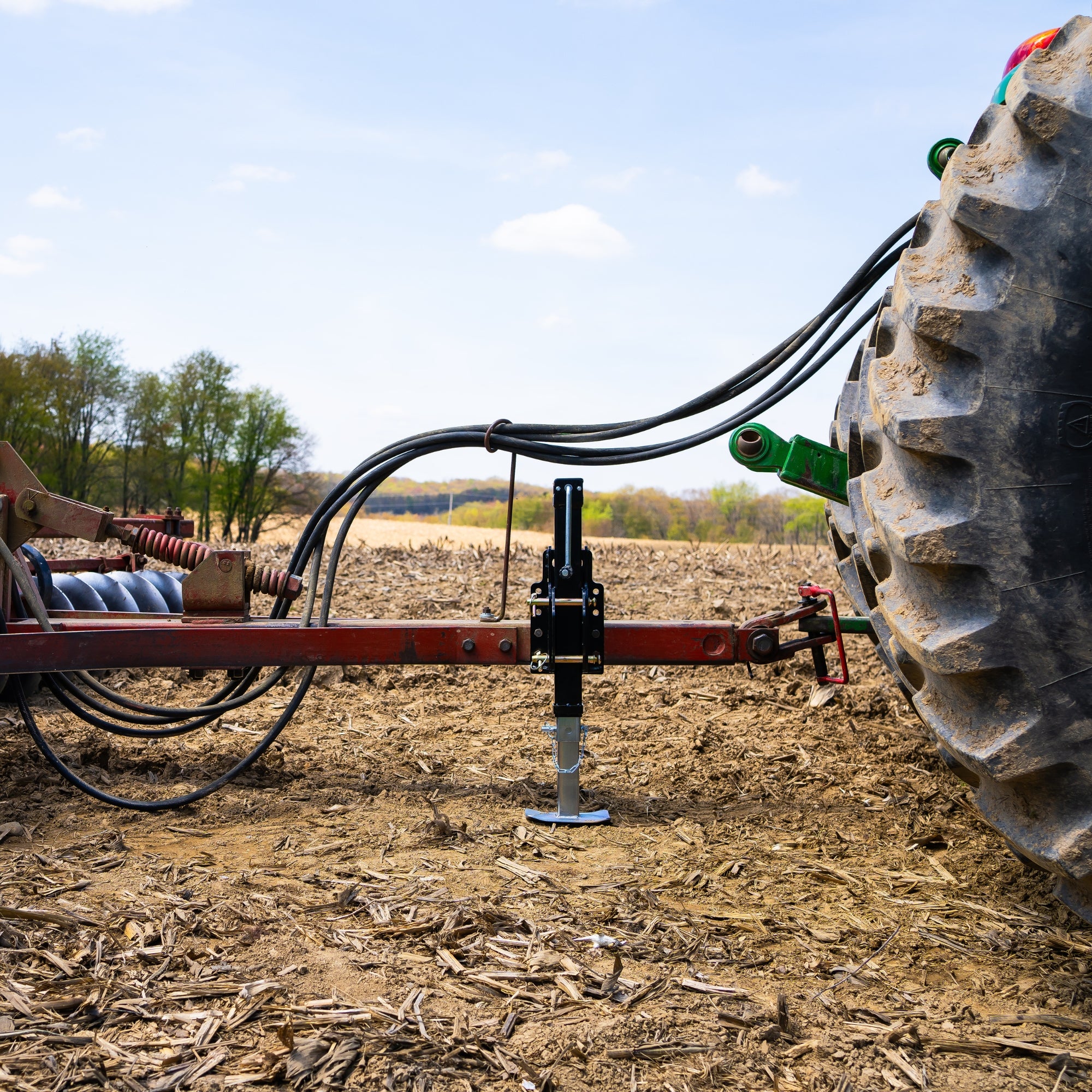 Patriot Hitches 8000lb Heavy Duty Trailer & Equipment Jack, Universal Direct Weld or Bolt On Mounting Plate, EDGE-1001