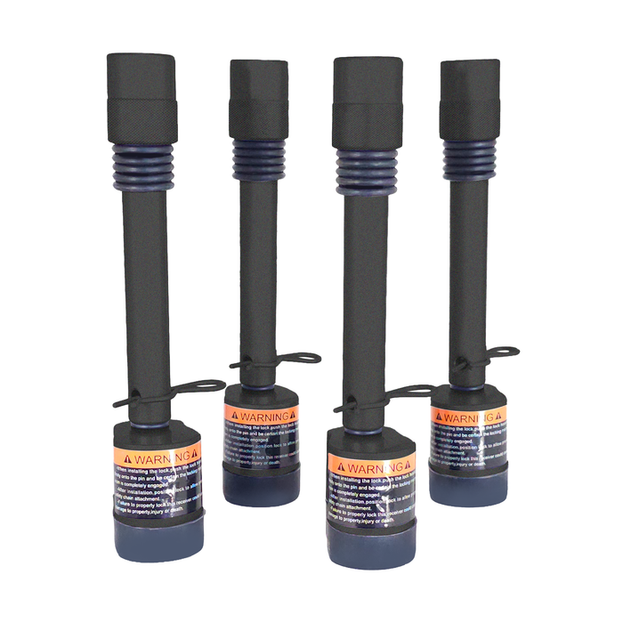 Straight Pin Locks — 4 Packs