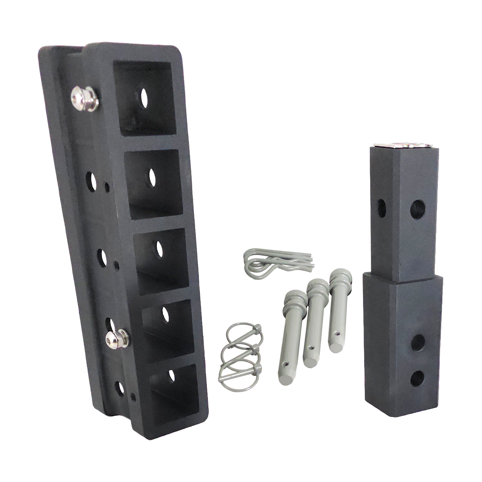 The Major - Patriot Hitches Adjustable Drop/Rise Hitch Stacked Receivers for 2" Hitches - 10" Drop/Rise – 30K - Ceramic Gray Accent